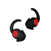 Black extra soft-touch durable silicone earplugs Sonatix - view 1_#Color_black