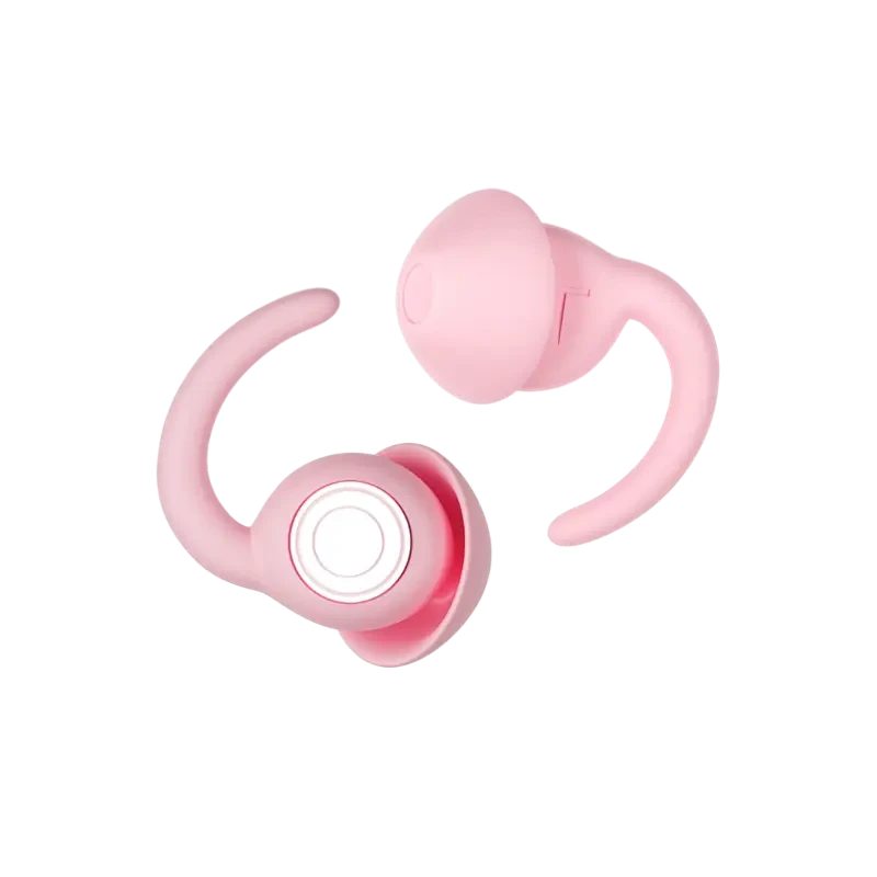 Pink extra soft-touch durable silicone earplugs Sonatix - view 2_#Color_Pink